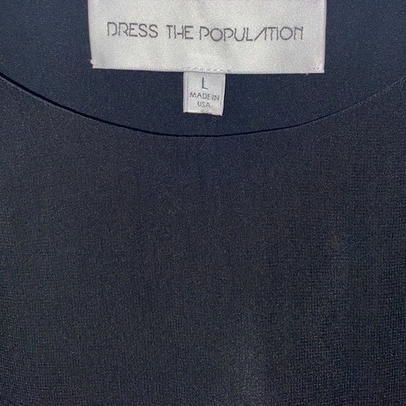 NEW Dress the Population High Low April Sequin Chiffon Dress - Picture 6 of 7